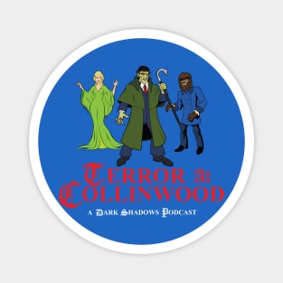 Terror at Collinwood - Cartoon Dark Shadows - Barnabas, Angelique, Quentin - designed by Eric Marshall Magnet